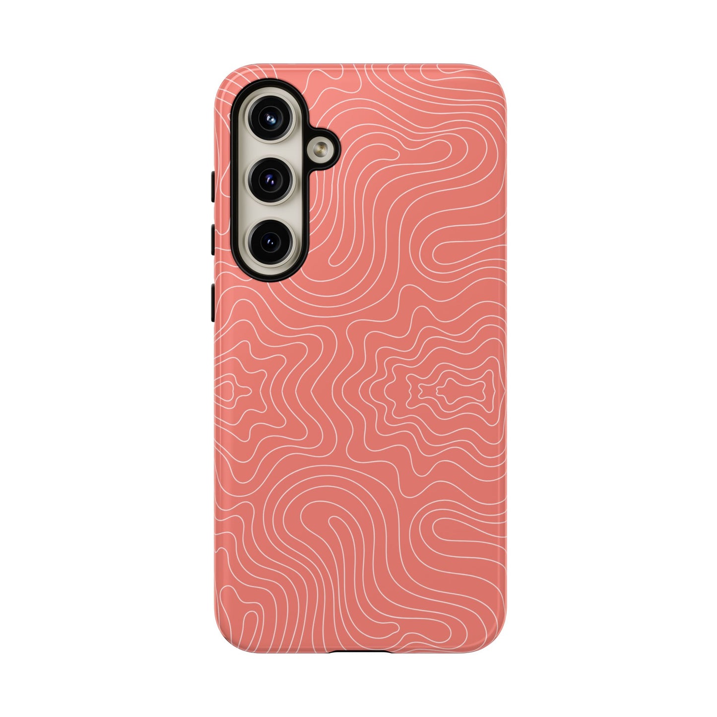 Abstract Spirals Orange Samsung Case