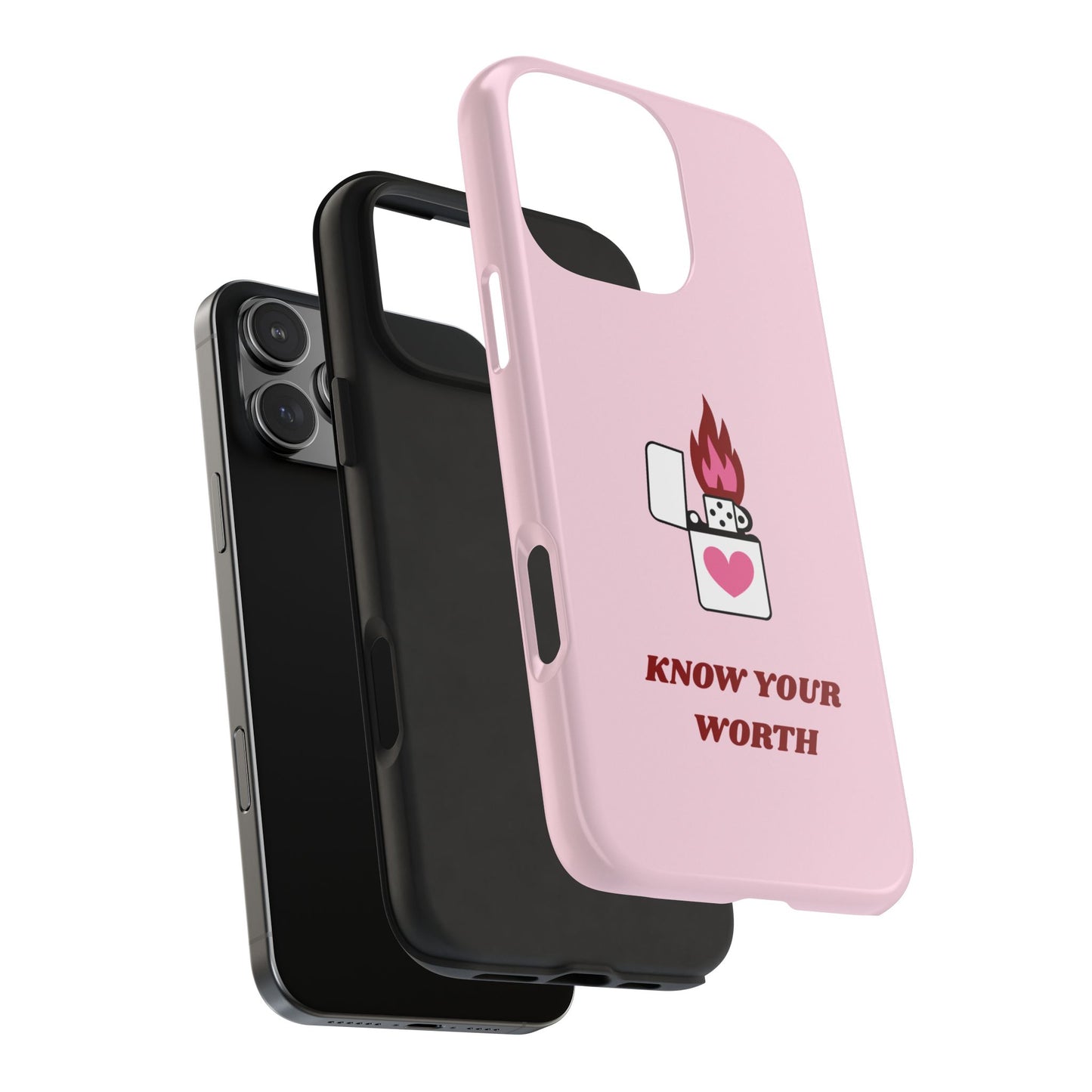 Know your worth Pink iPhone Case
