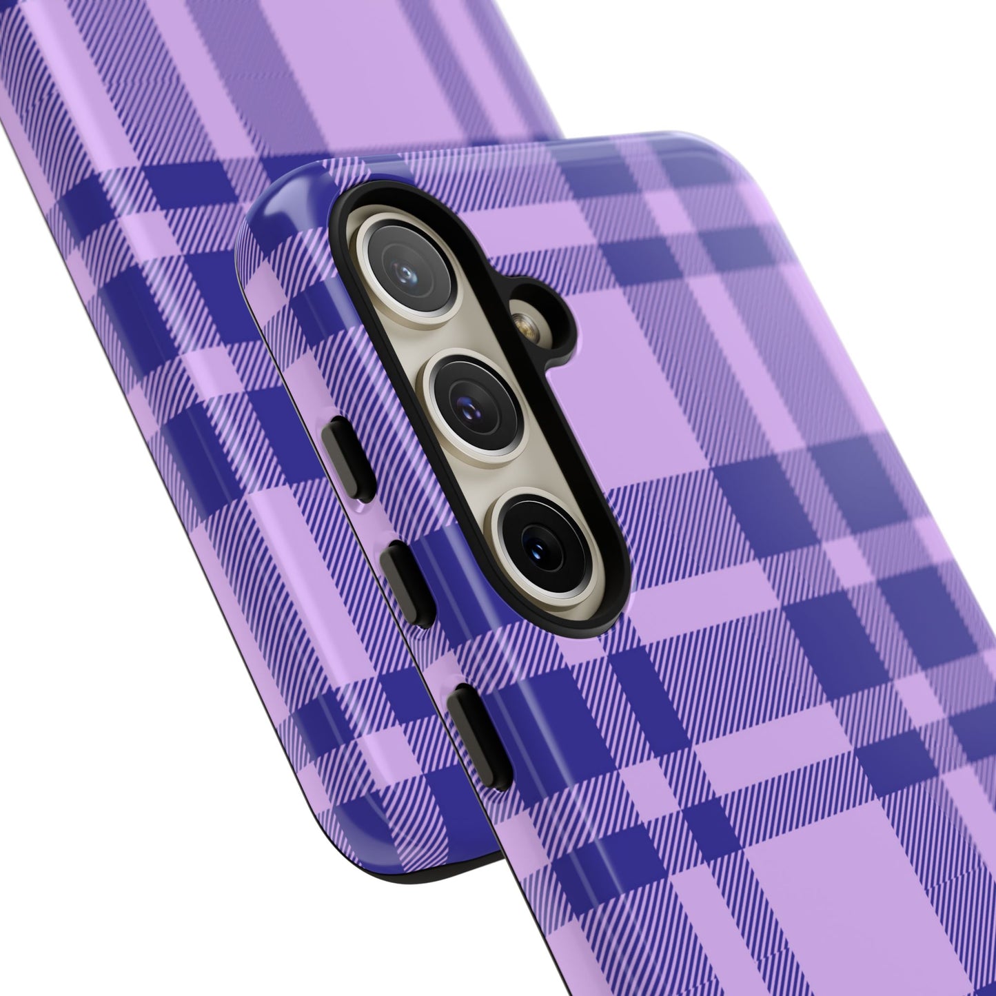 Purple Plaid Samsung Case