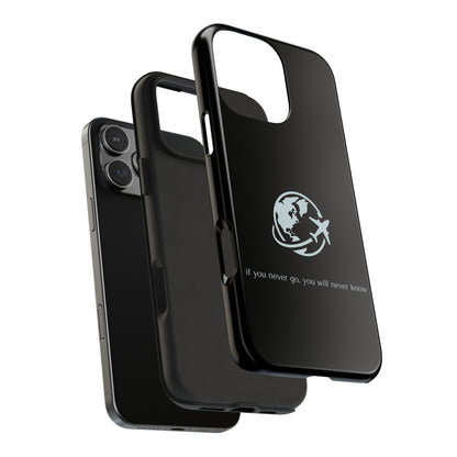 Travel Inspiration Black iPhone Case