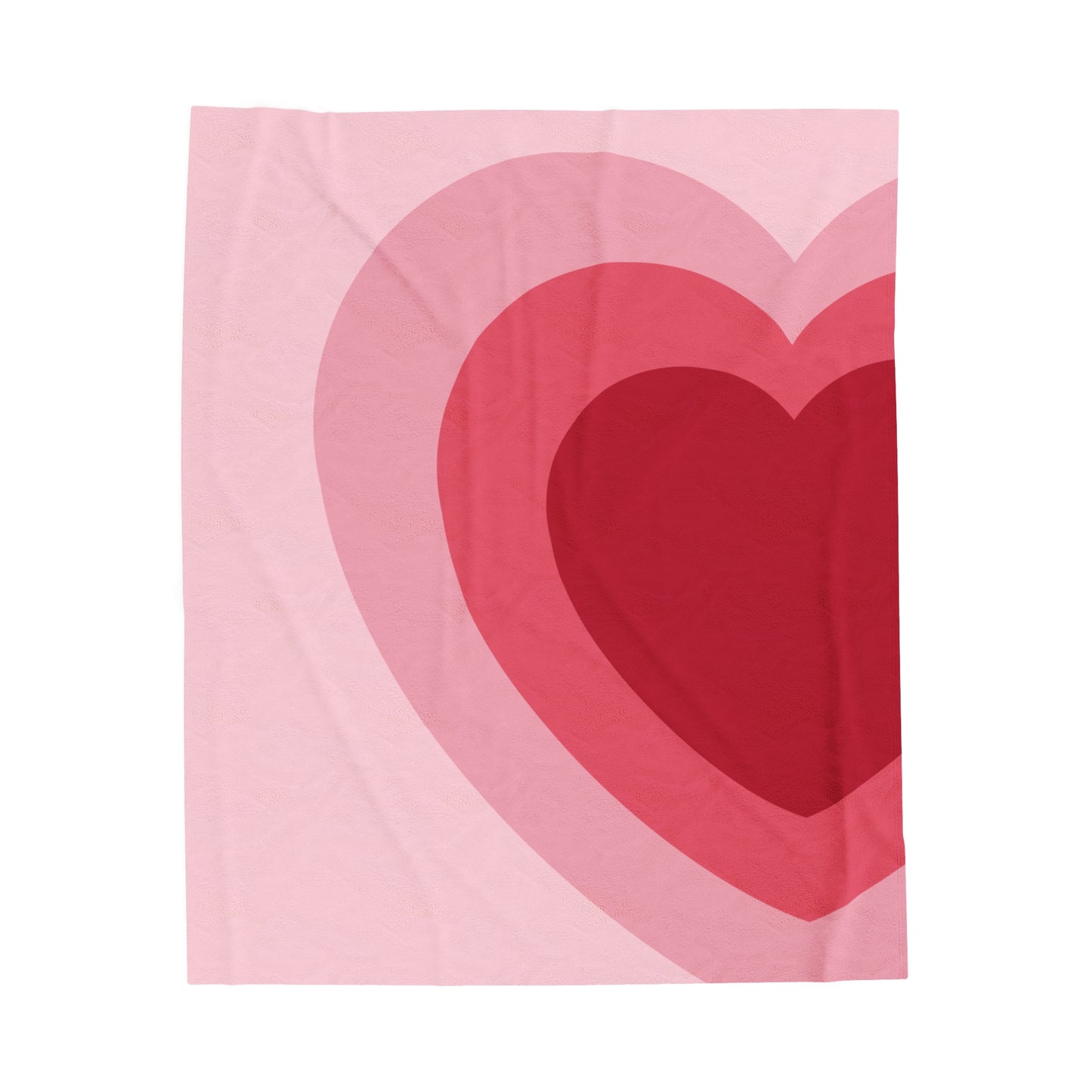 Heart Pink Plush Blanket