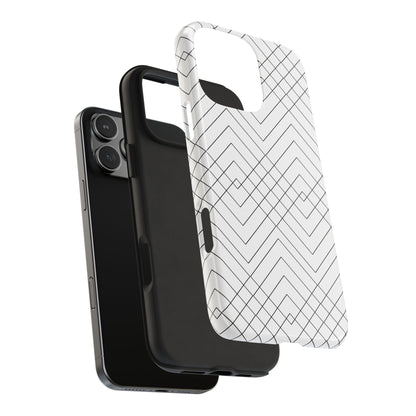 Geometric White iPhone Case