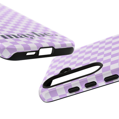 Purple Squares Samsung Case