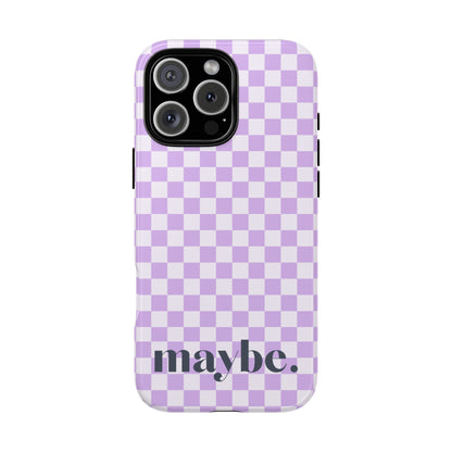 Purple Squares iPhone Case