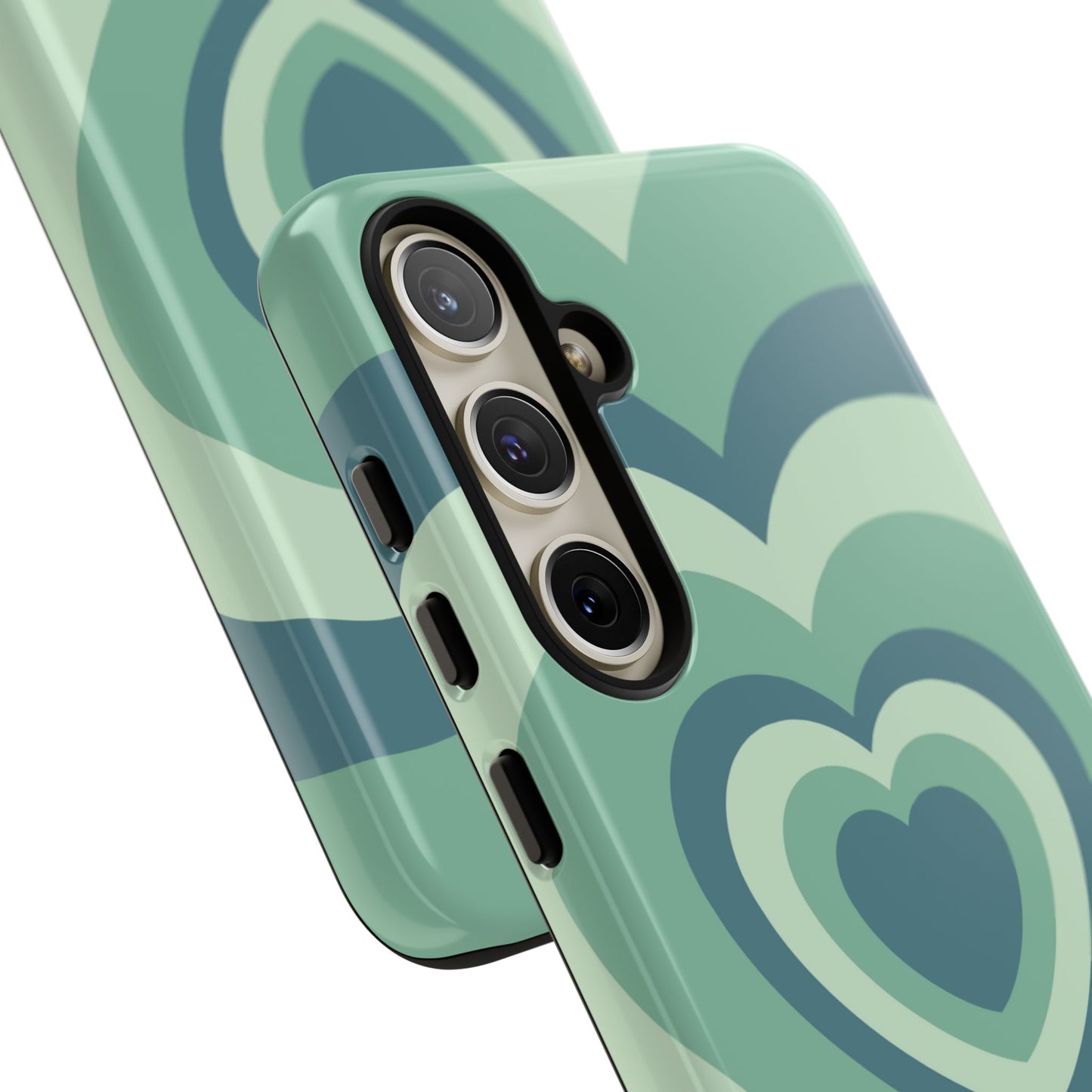 Infinity Green Hearts Samsung Case