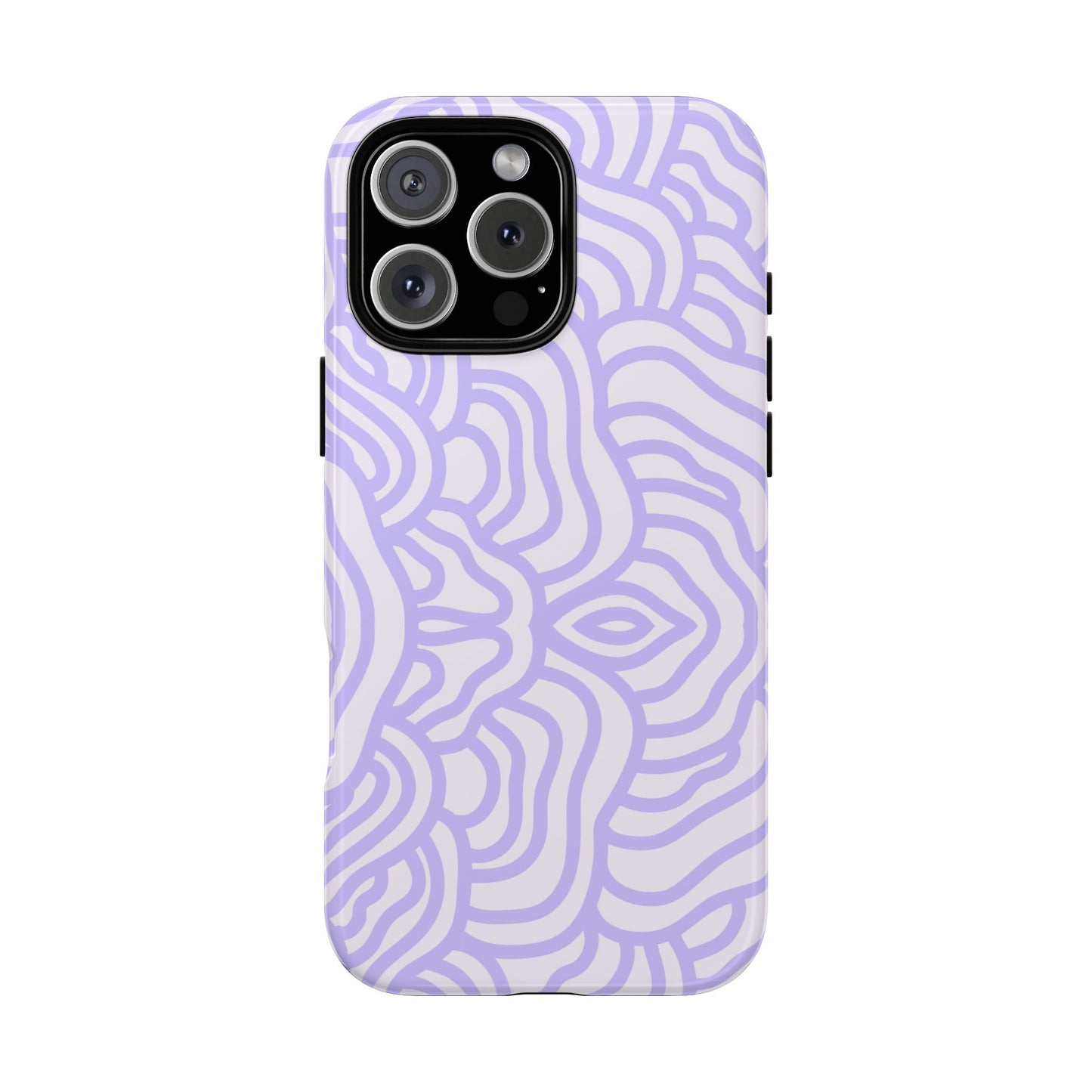 Purple Lines iPhone Case