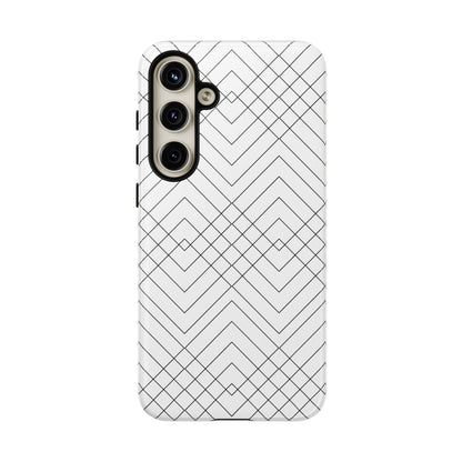 Geometric White Samsung Case