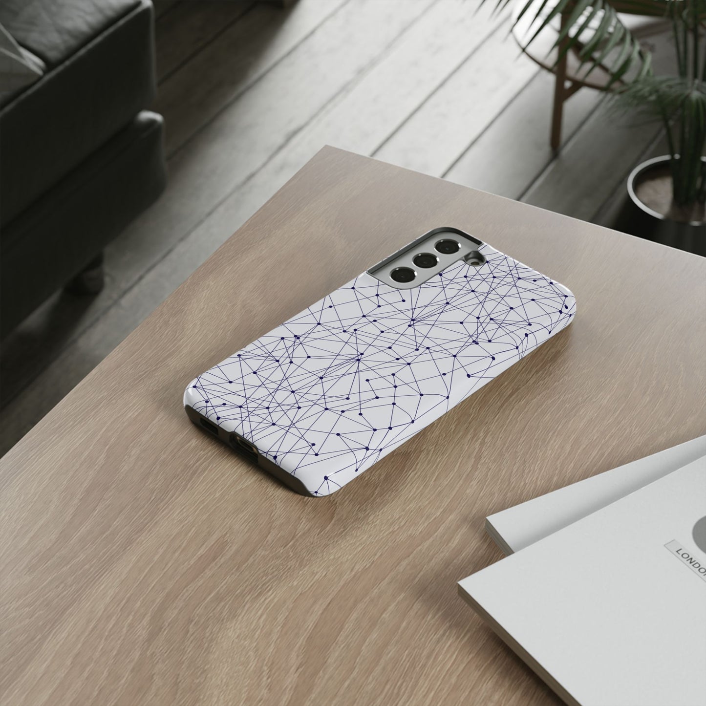 Abstract Galaxy Grey Samsung Case