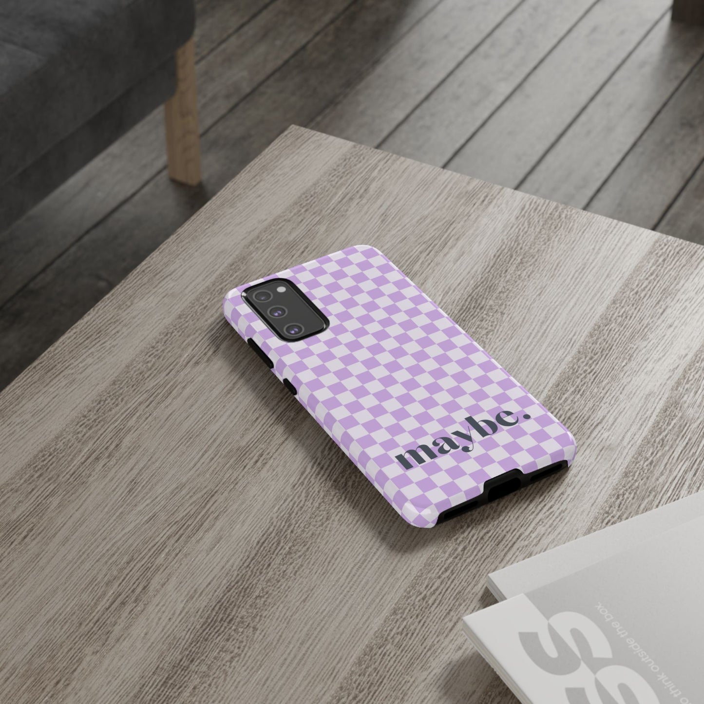 Purple Squares Samsung Case