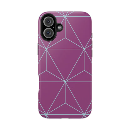 Purple Triangles iPhone Case