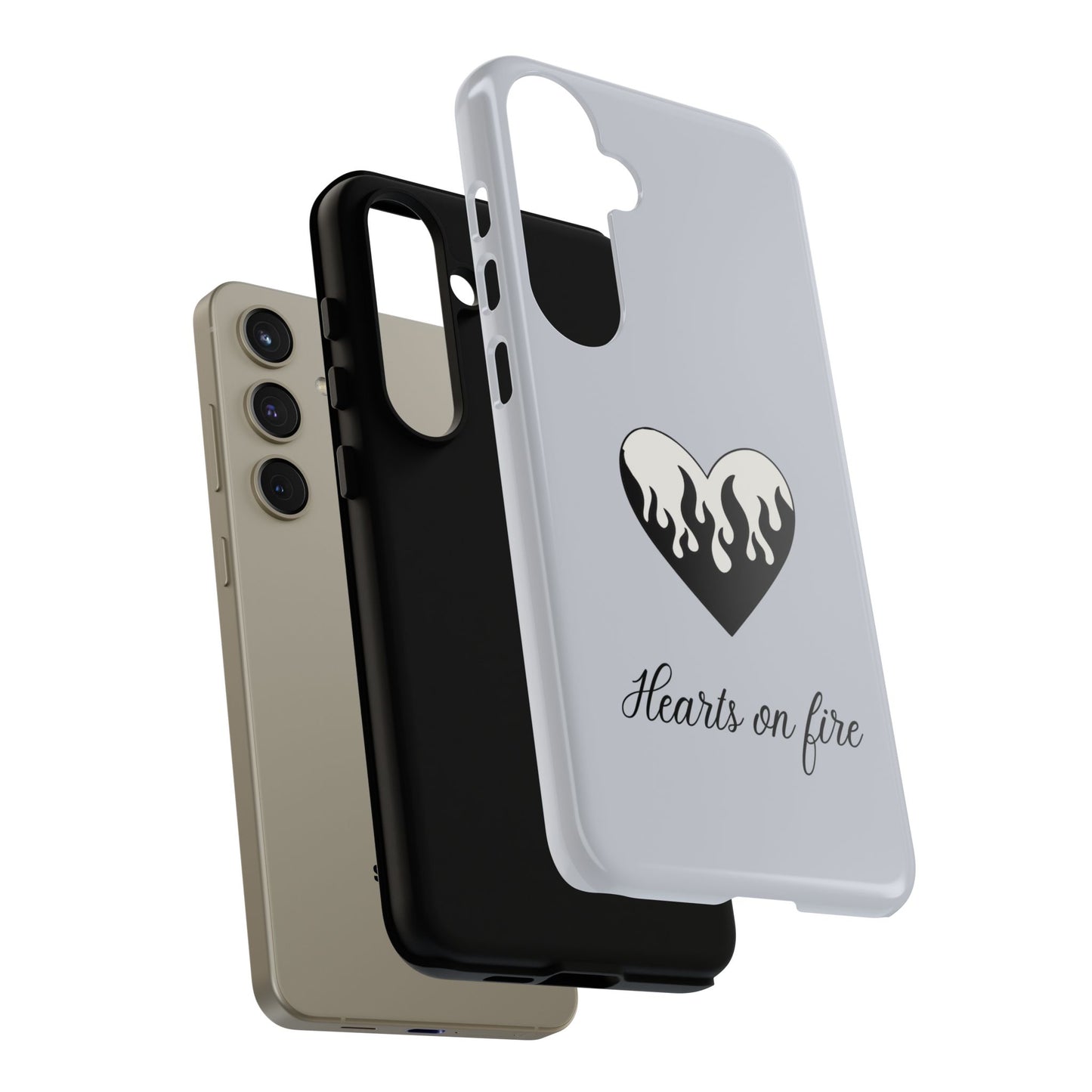 Hearts On Fire Grey Samsung Case