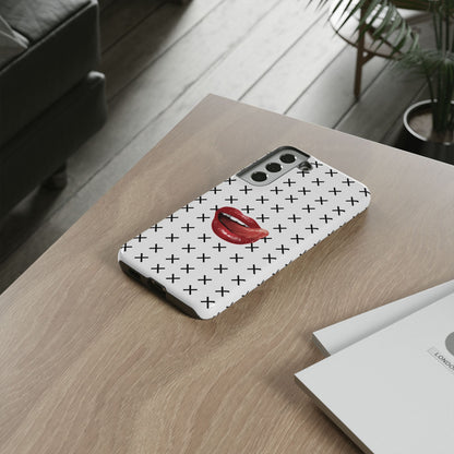 Forbidden Lips White Samsung Case