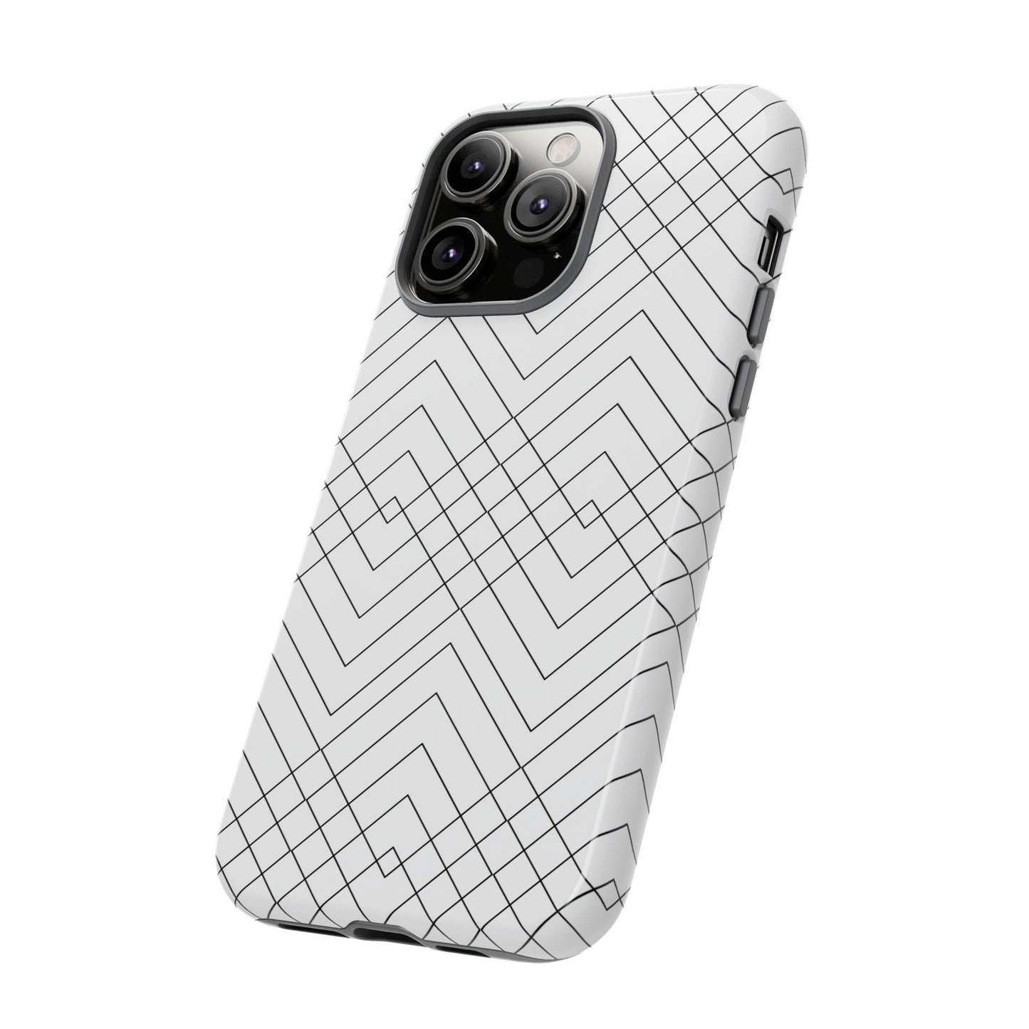 Geometric White iPhone Case