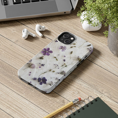 Purple Flowers iPhone Case