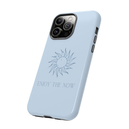 Enjoy The Now Blue iPhone Case