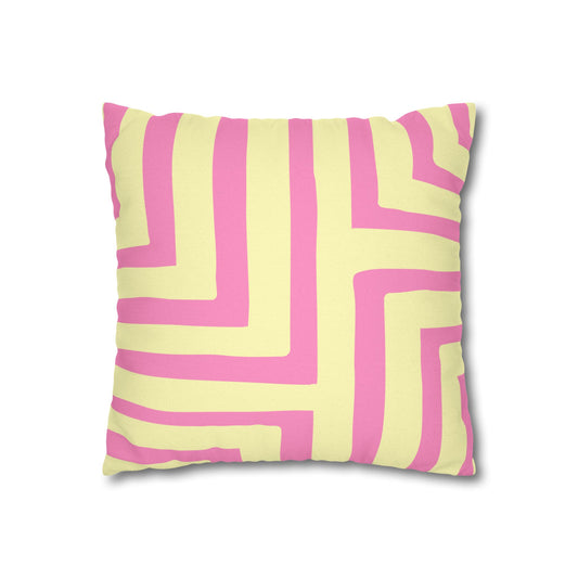 Pink & Yellow Decorative Pillow