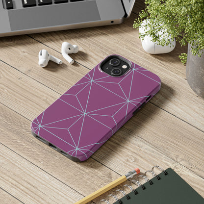 Purple Triangles iPhone Case