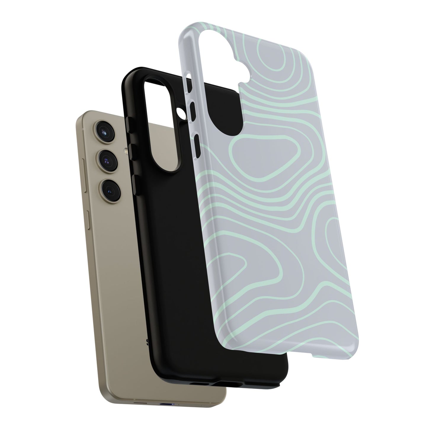 Mint Fine Lines Samsung Case