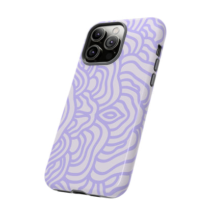 Purple Lines iPhone Case