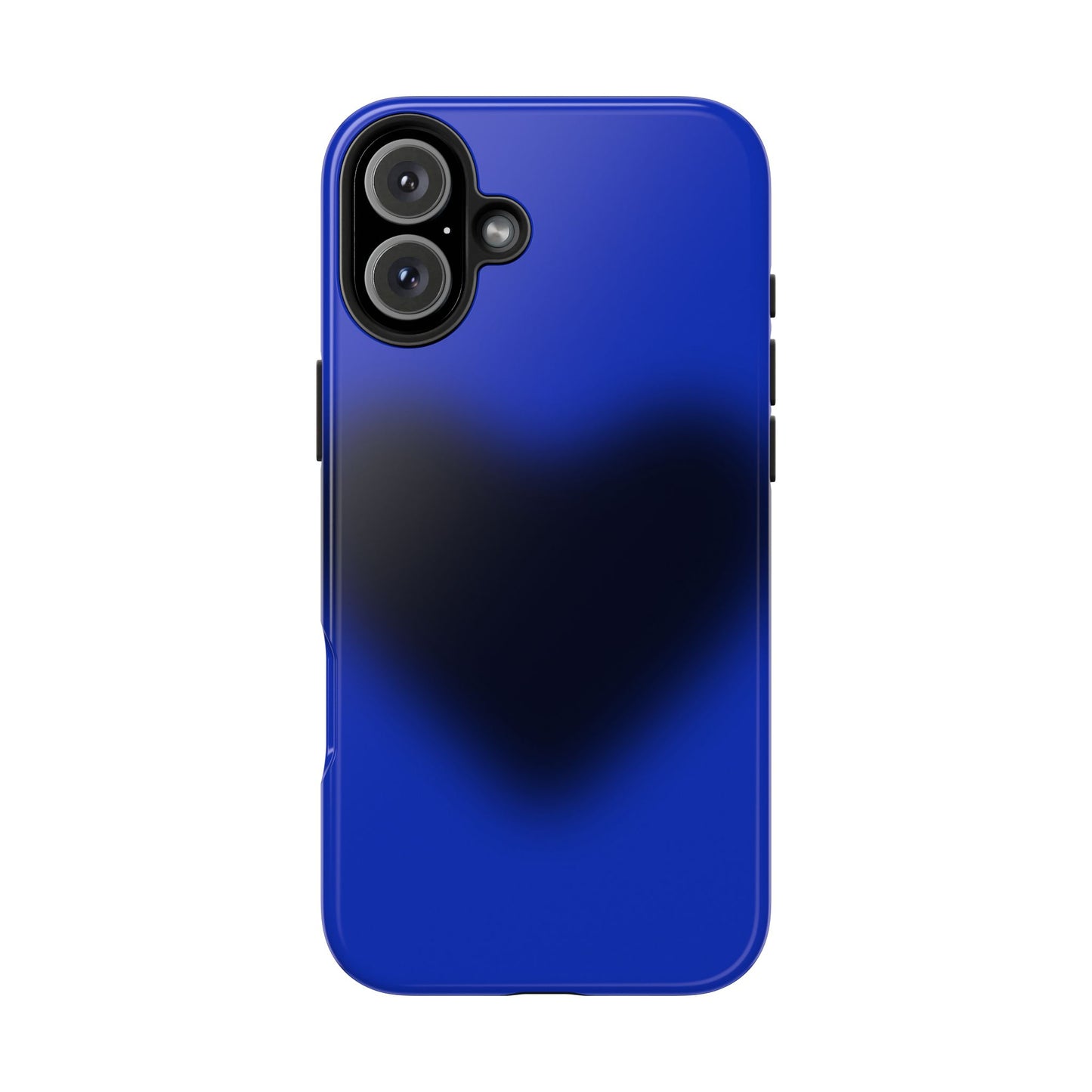 Black Heart Blue iPhone Case