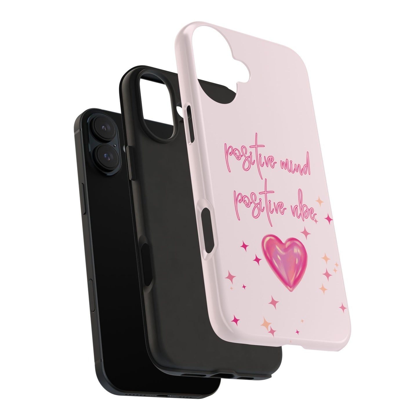 Positive Vibe. Positive Live. Phone case