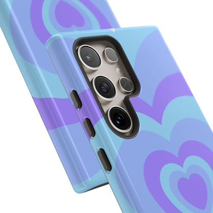 Infinity Blue & Purple Hearts Samsung Case