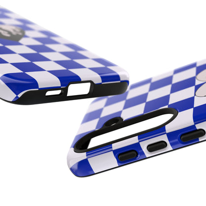 Blue Chessboard Samsung Case