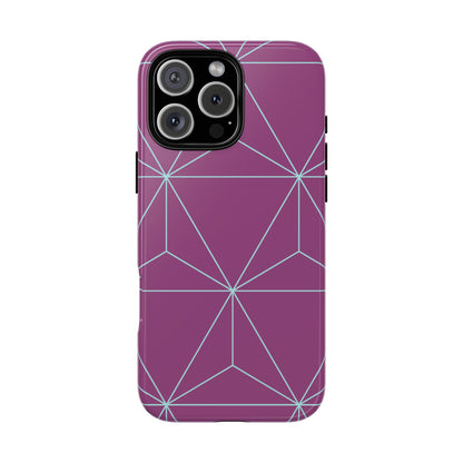 Purple Triangles iPhone Case