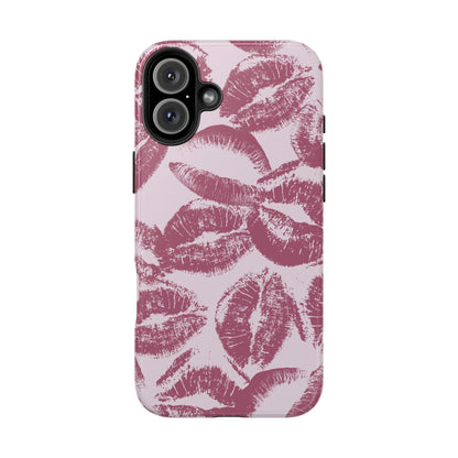 Kiss Kiss Pink iPhone Case