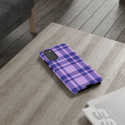 Purple Plaid Samsung Case