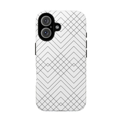 Geometric White iPhone Case