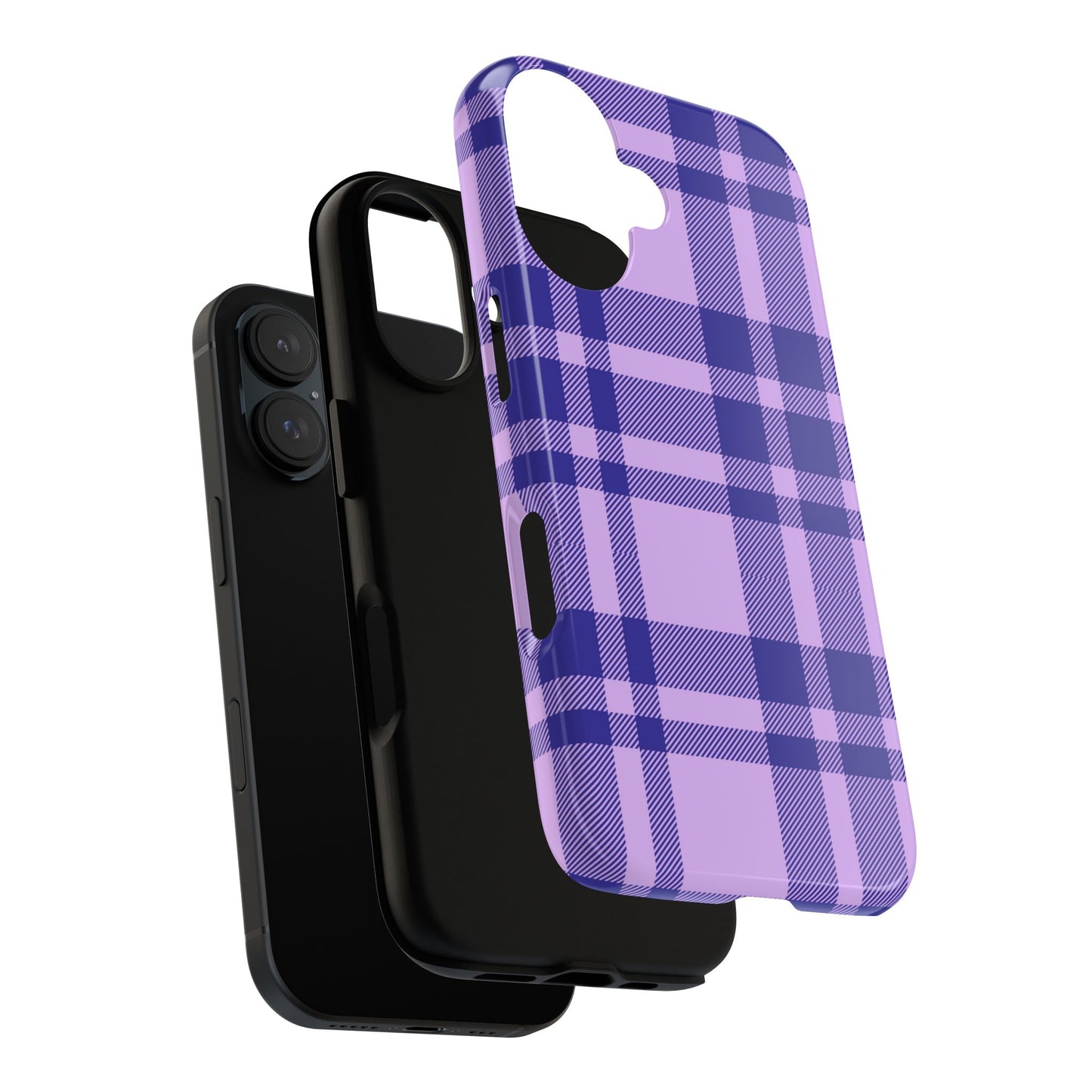 Purple Plaid iPhone Case