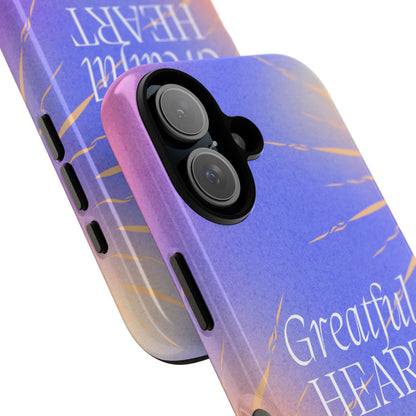 Grateful Heart Blue iPhone Case