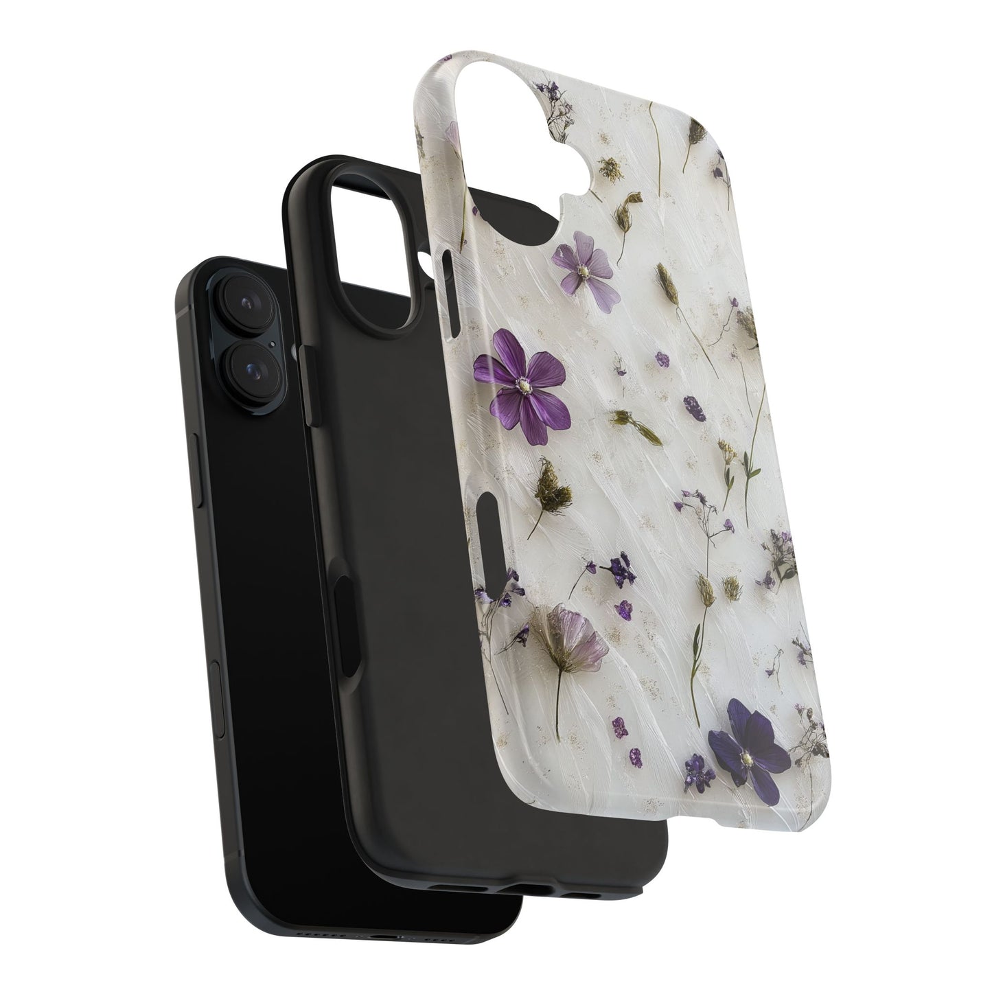 Purple Flowers iPhone Case