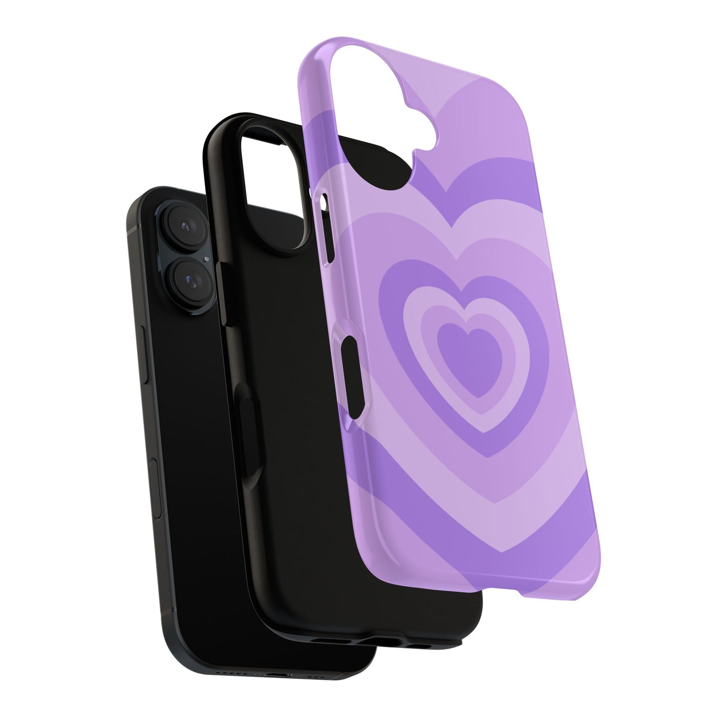 Infinity Purple Hearts iPhone Case