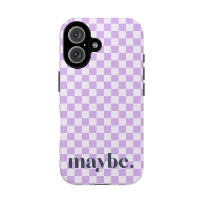 Purple Squares iPhone Case