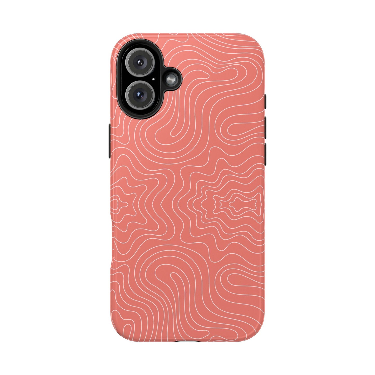 Abstract Spirals Orange iPhone Case