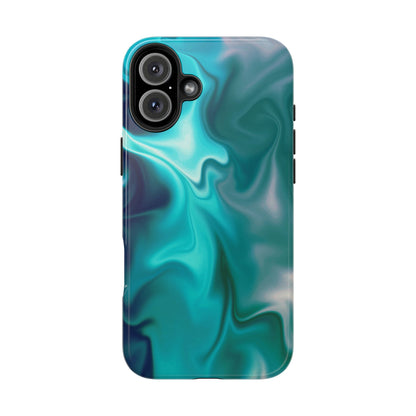 Turquoise Fluid iPhone Case