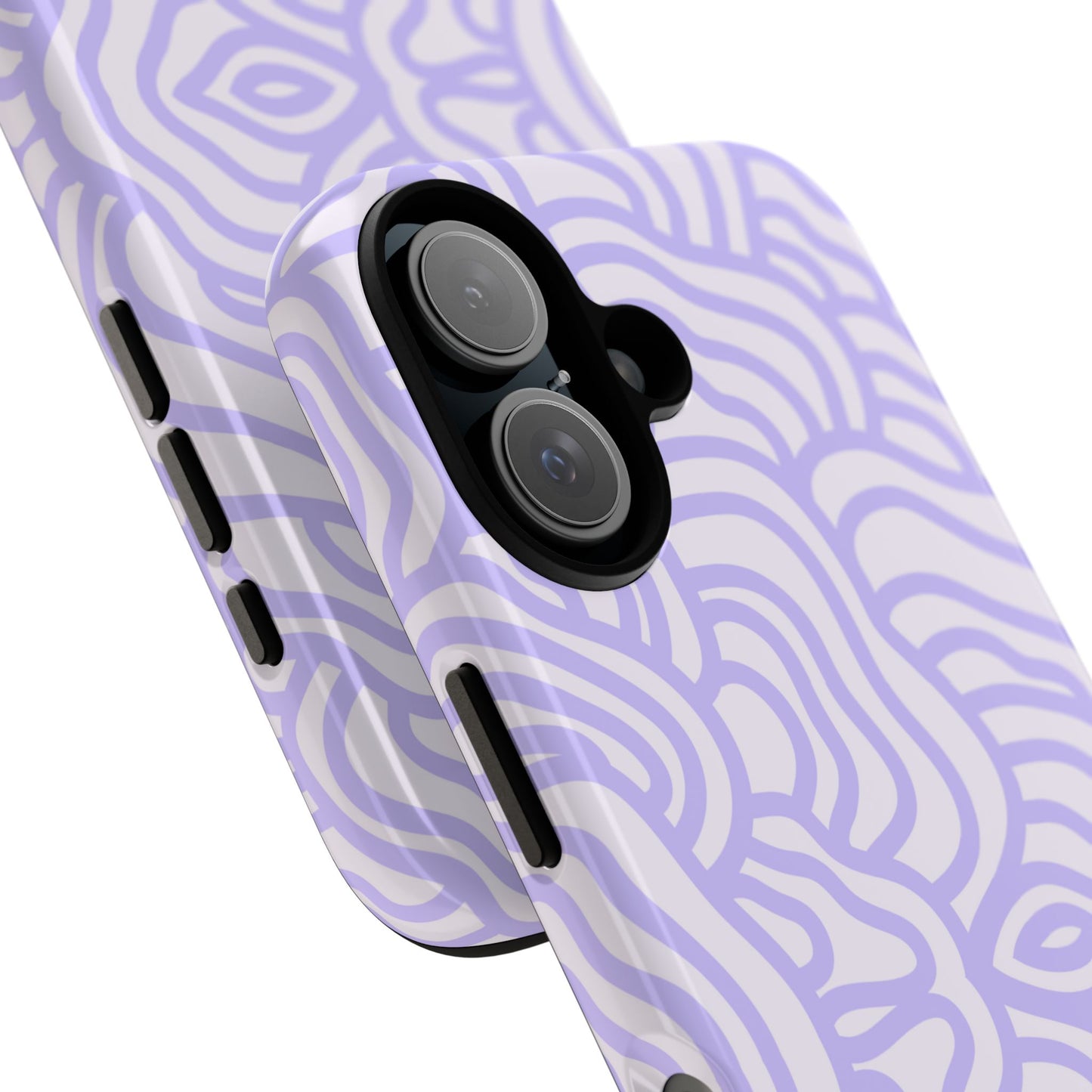 Purple Lines iPhone Case