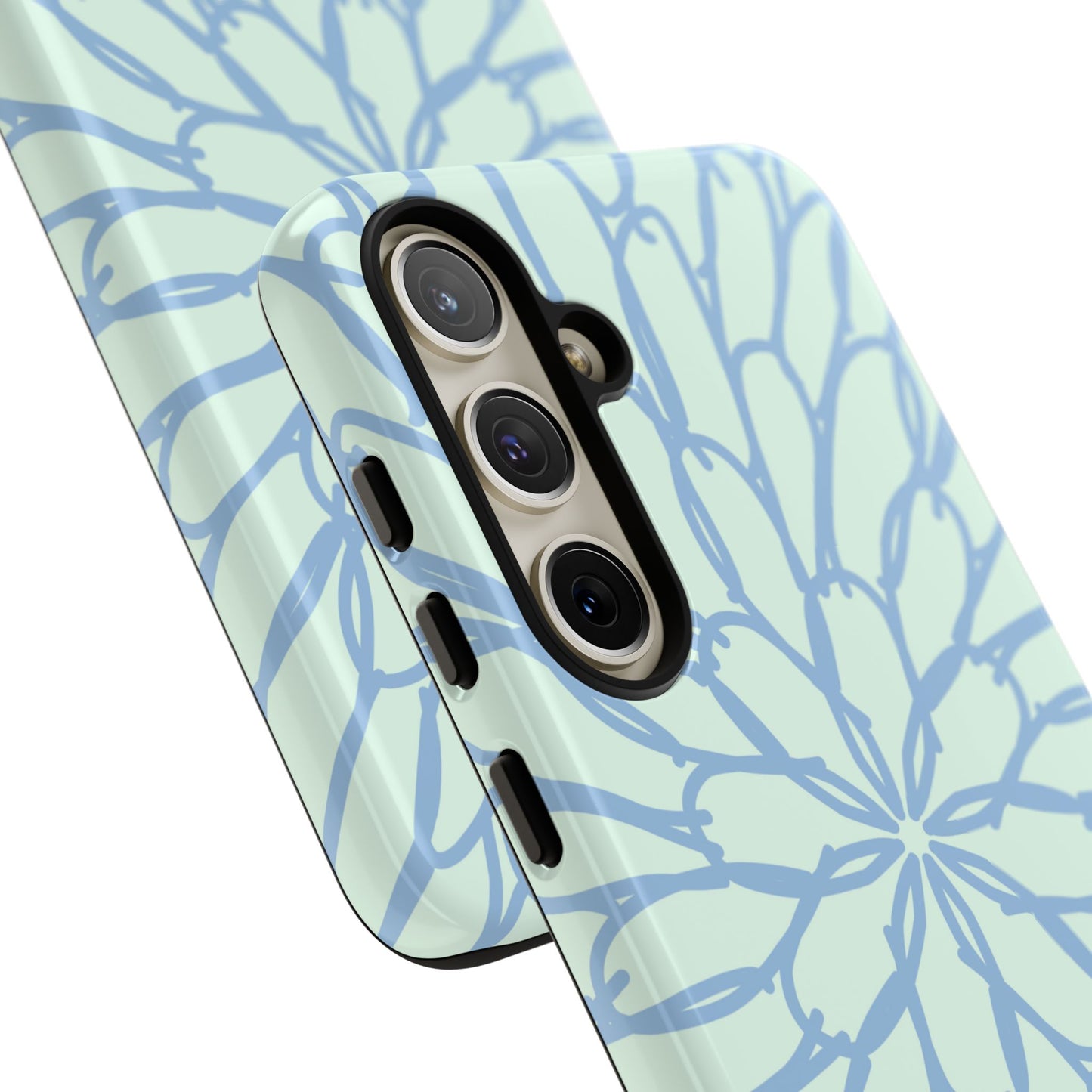 Abstract Flower Mint Samsung Case