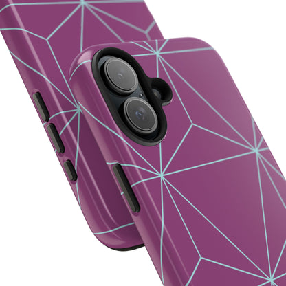 Purple Triangles iPhone Case