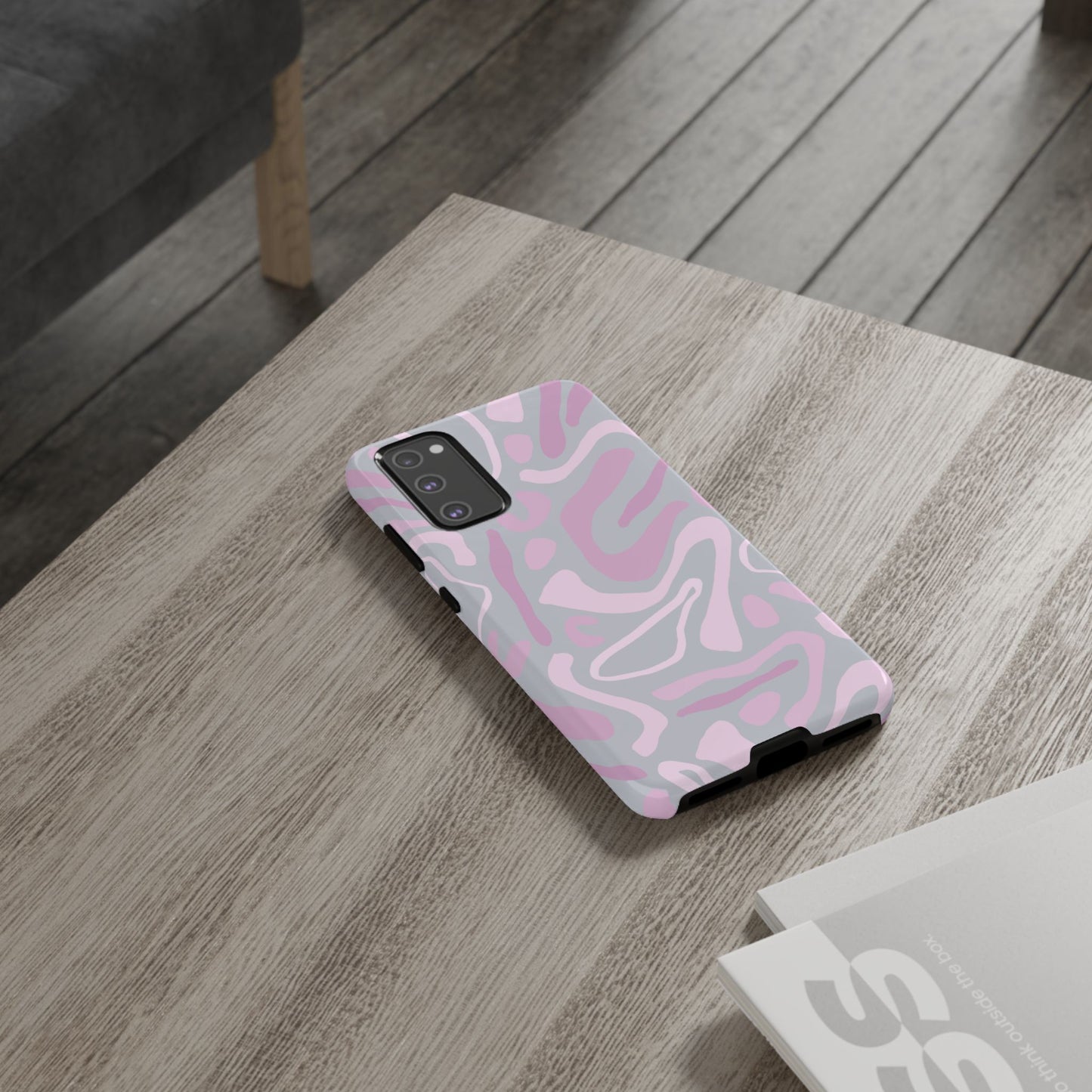 Pink Abstract Shapes Samsung Case