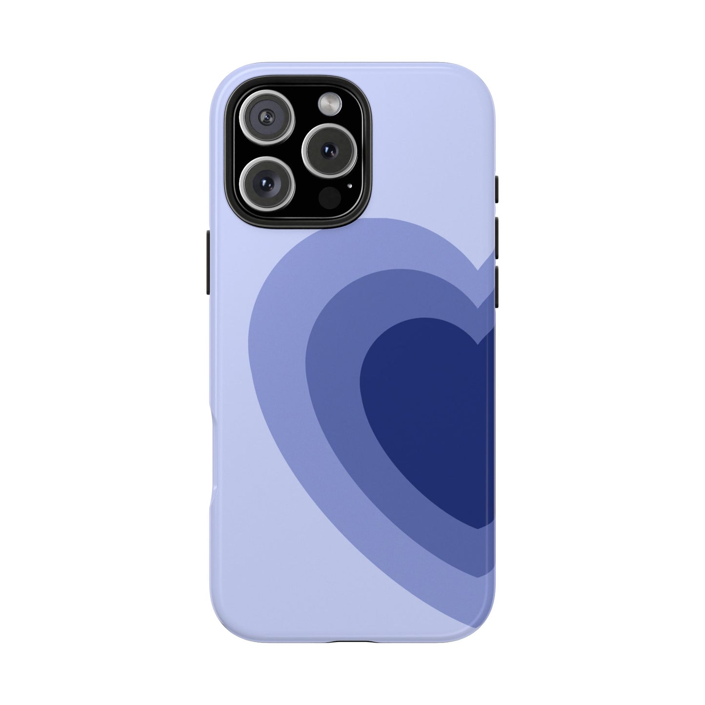 Blue Half Heart iPhone Case