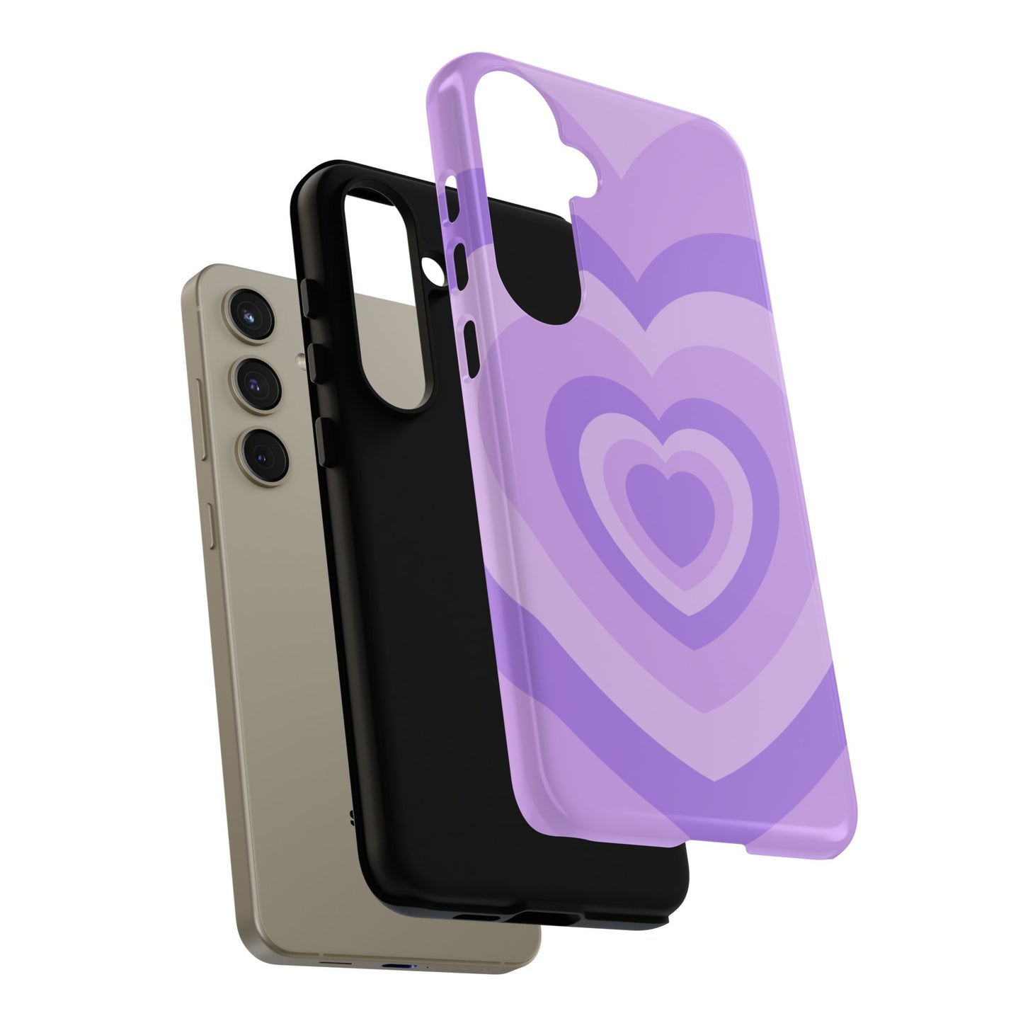 Infinity Purple Hearts Samsung Case