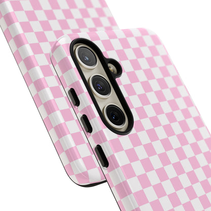 Maybe Chessboard Pink Samsung Case