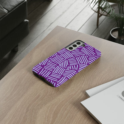 Endless Stripes Purple Samsung Case