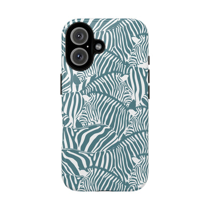 Green Zebra iPhone Case