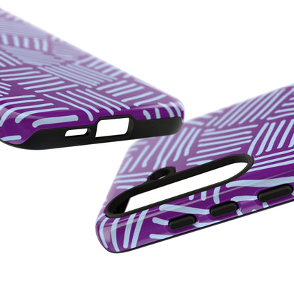 Endless Stripes Purple Samsung Case