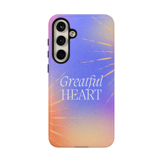 Grateful Heart Blue Samsung Case