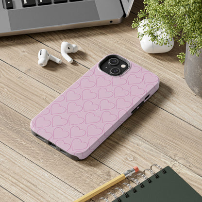 Hug of Hearts Pink iPhone Case